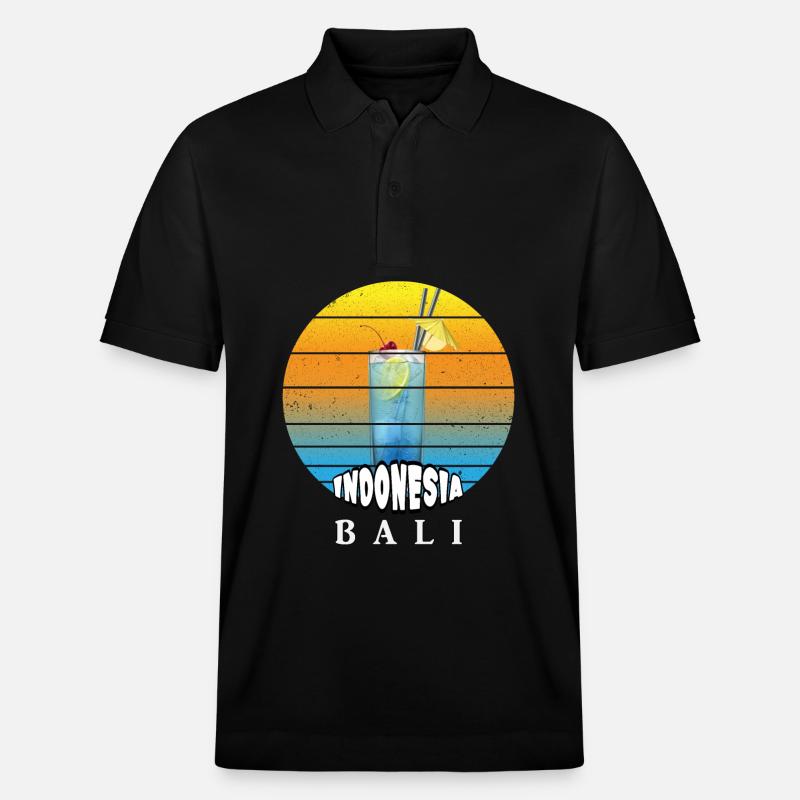 Bali - Indonésie - Polo PREPSTER bio Stanley/Stella Unisexe - noir