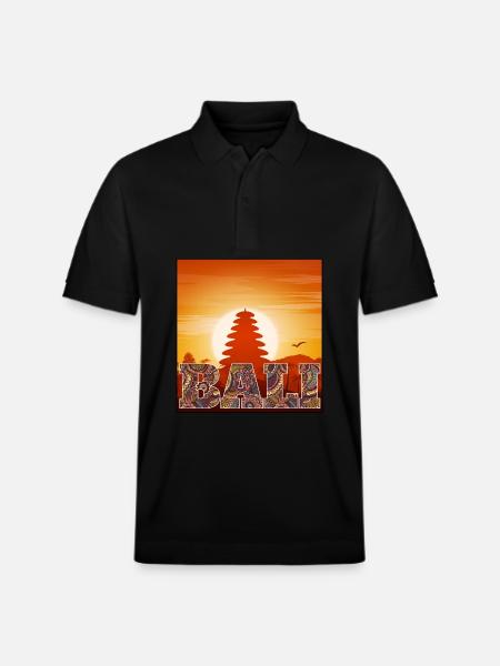 Bali - Indonesien - Stanley/Stella Unisex Bio-Poloshirt PREPSTER - Schwarz