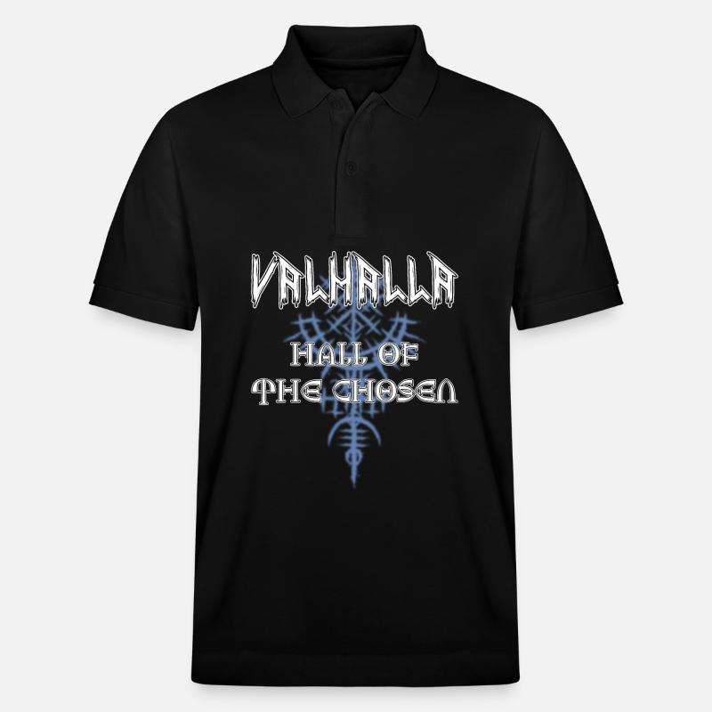 Valhalla - Salle des élus - Polo PREPSTER bio Stanley/Stella Unisexe - noir