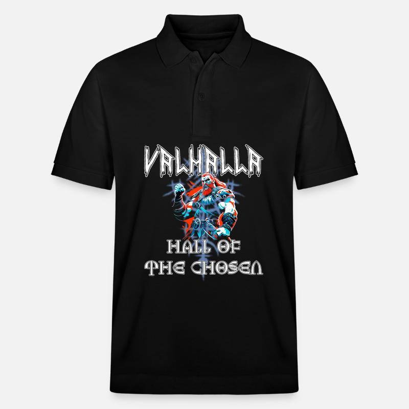 Valhalla - Salle des élus - Polo PREPSTER bio Stanley/Stella Unisexe - noir