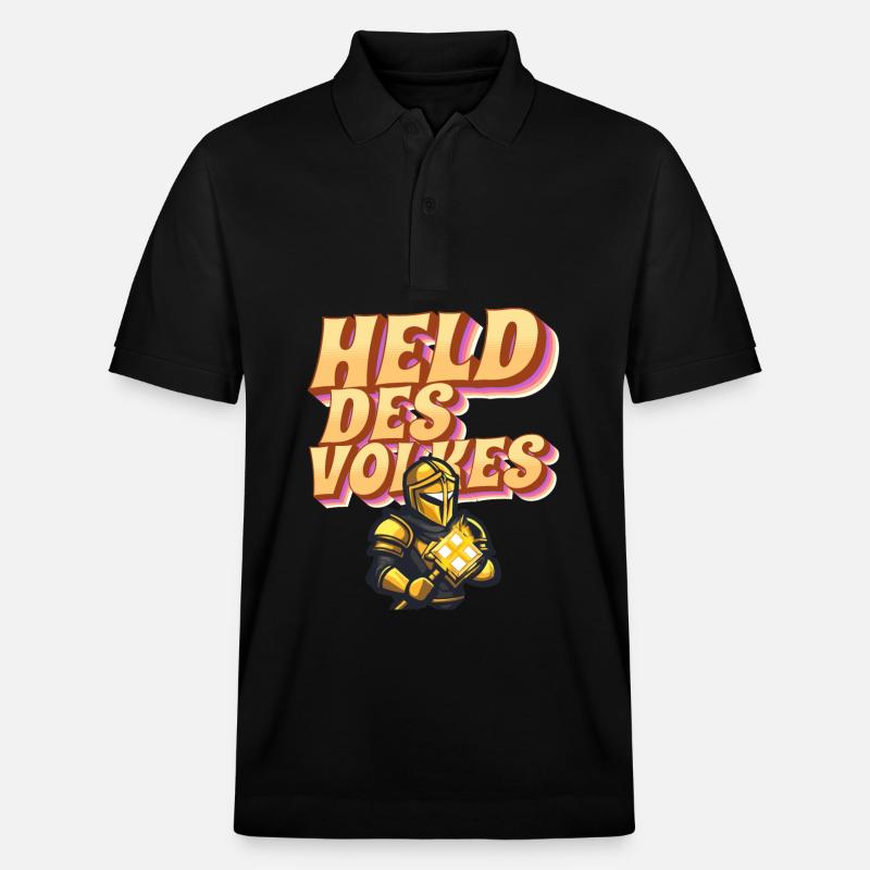 Held des Volkes - Stanley/Stella Unisex Bio-Poloshirt PREPSTER - Schwarz