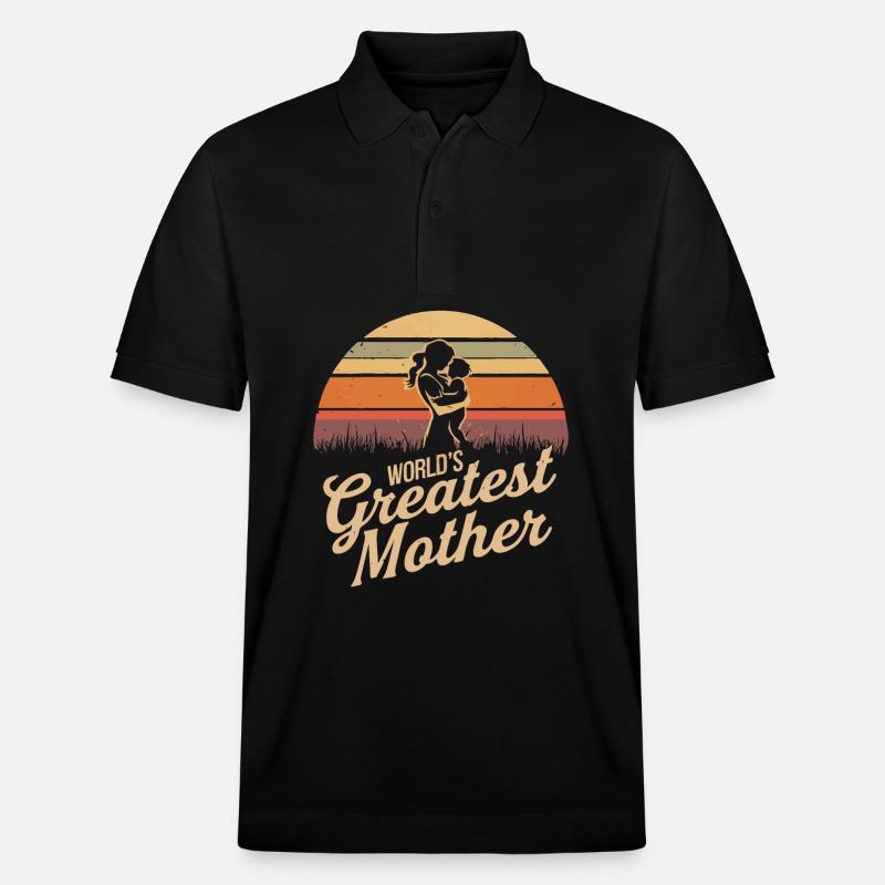 Die beste Mutter der Welt - Stanley/Stella Unisex Bio-Poloshirt PREPSTER - Schwarz