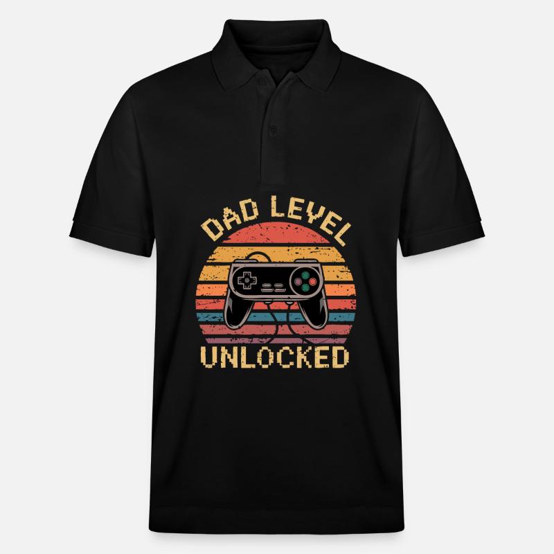 Niveau papa débloqué - Polo PREPSTER bio Stanley/Stella Unisexe - noir