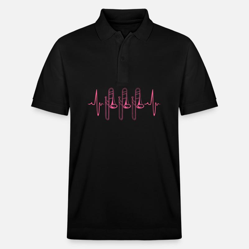 Posaune - Stanley/Stella Unisex Bio-Poloshirt PREPSTER - Schwarz