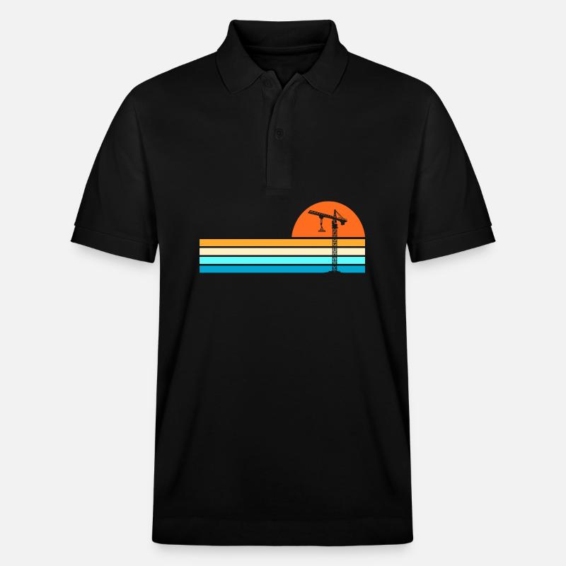Kranführer Kran - Stanley/Stella Unisex Bio-Poloshirt PREPSTER - Schwarz
