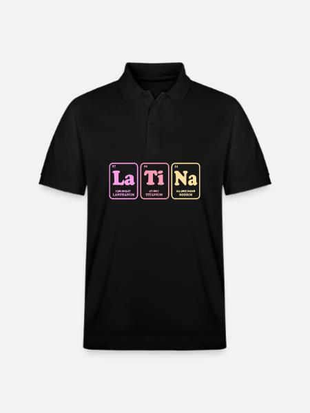 Latina Mutter Latino - Stanley/Stella Unisex Bio-Poloshirt PREPSTER - Schwarz