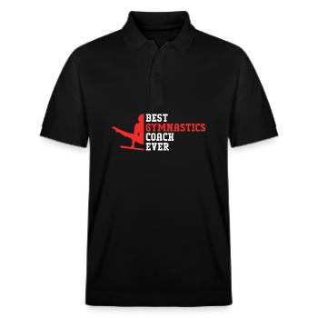 Turner - Stanley/Stella Unisex Bio-Poloshirt PREPSTER - Schwarz - Vorne - Roxy (174cm) & Andy (188cm)