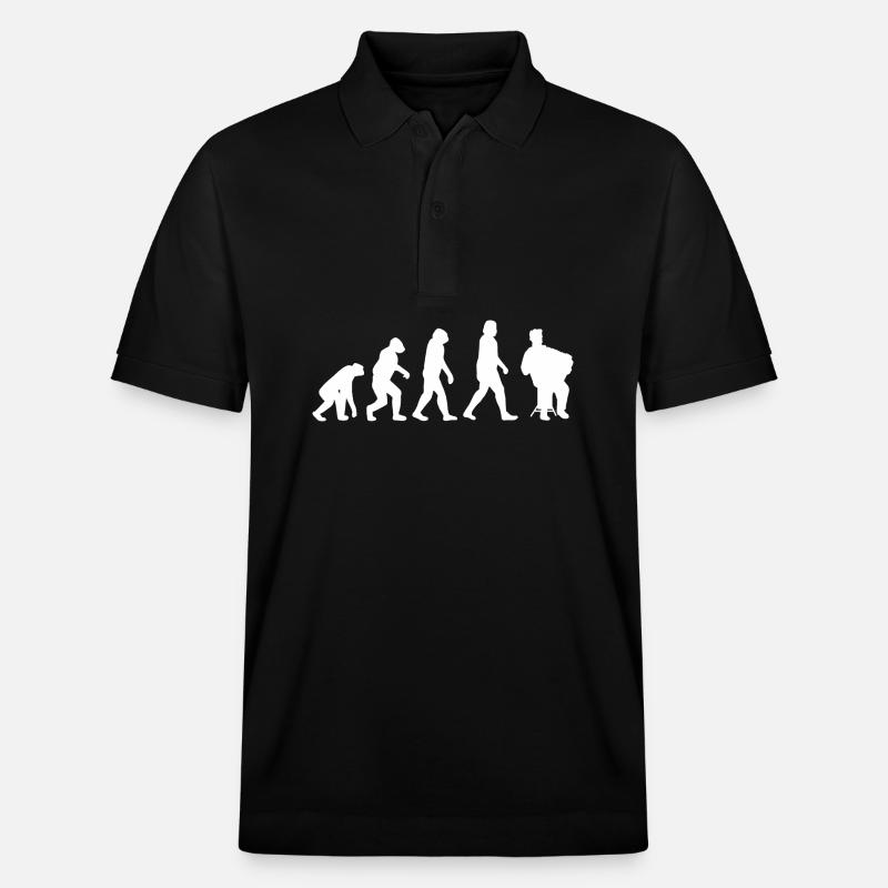 Akkordeon - Stanley/Stella Unisex Bio-Poloshirt PREPSTER - Schwarz