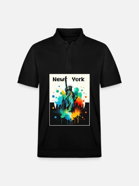 Lebendige Freiheitskunst - Stanley/Stella Unisex Bio-Poloshirt PREPSTER - Schwarz