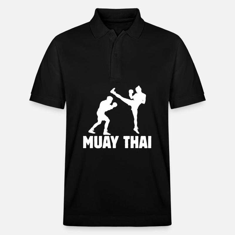 Muay Thaï - Polo PREPSTER bio Stanley/Stella Unisexe - noir