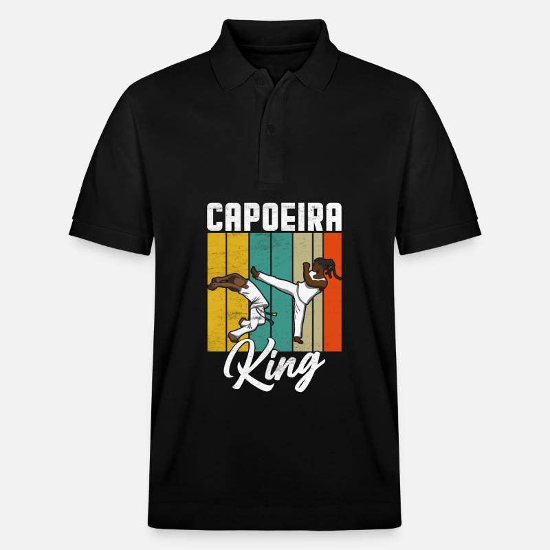 Capoeira Roi - Polo PREPSTER bio Stanley/Stella Unisexe - noir