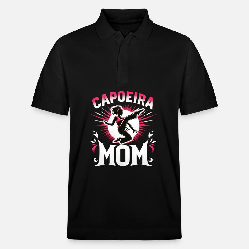 Maman capoeira - Polo PREPSTER bio Stanley/Stella Unisexe - noir