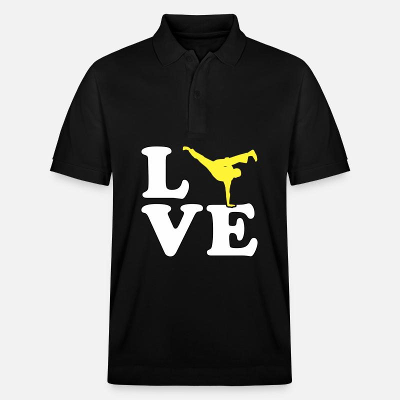 Capoeira Liebe - Stanley/Stella Unisex Bio-Poloshirt PREPSTER - Schwarz