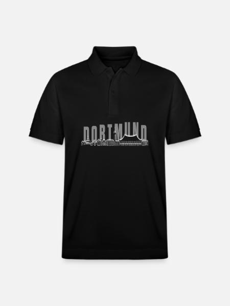 Dortmund Skyline - Stanley/Stella Unisex Organic Polo Shirt PREPSTER - black
