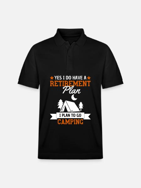 Camping Pensionsordning Pensionister Camping - Stanley/Stella PREPSTER økologisk unisex poloshirt - sort