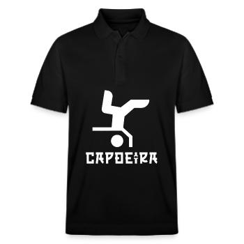 Capoeira - Stanley/Stella Unisex Bio-Poloshirt PREPSTER - Schwarz - Vorne - Roxy (174cm) & Andy (188cm)