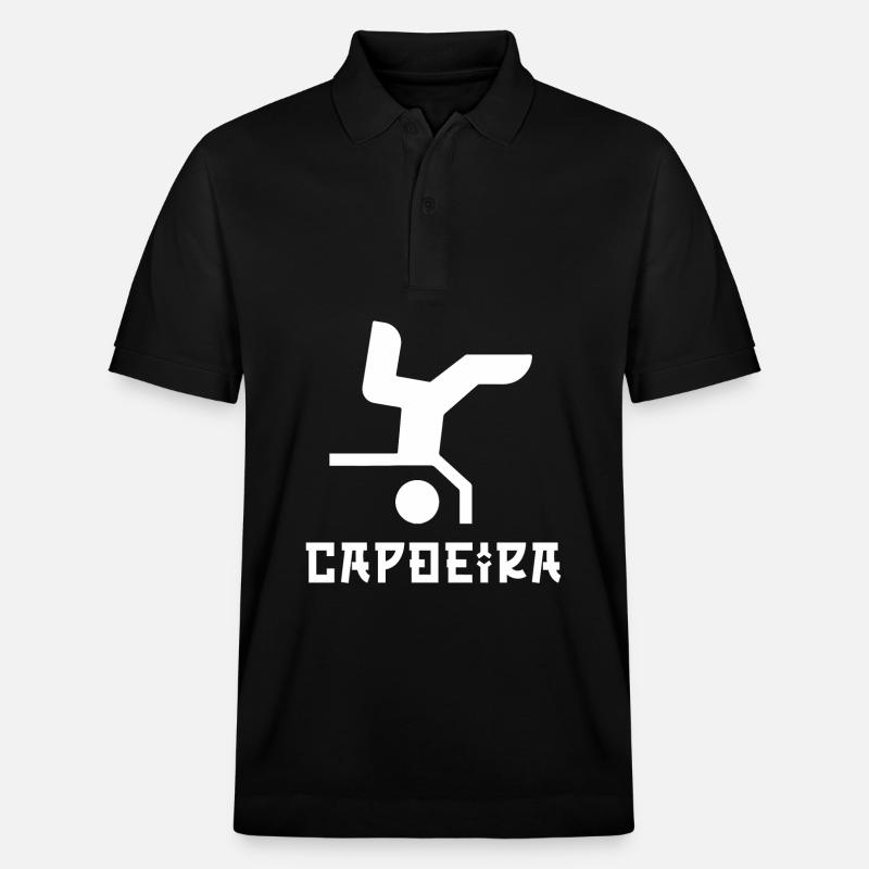 Capoeira - Stanley/Stella Unisex Bio-Poloshirt PREPSTER - Schwarz