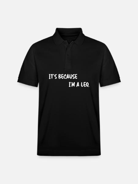 Sternzeichen Löwe - Stanley/Stella Unisex Bio-Poloshirt PREPSTER - Schwarz