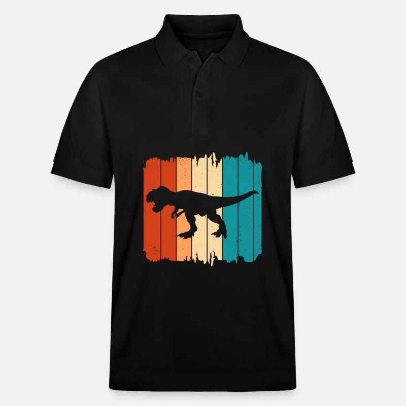 T Rex - Stanley/Stella Unisex Bio-Poloshirt PREPSTER - Schwarz