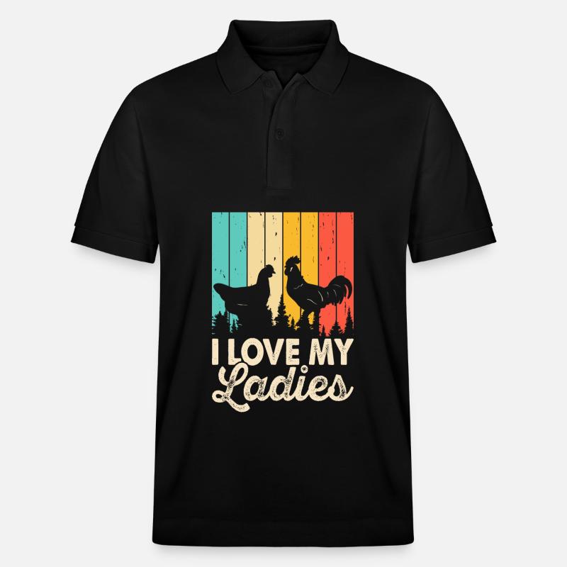 J’aime mes dames - Polo PREPSTER bio Stanley/Stella Unisexe - noir
