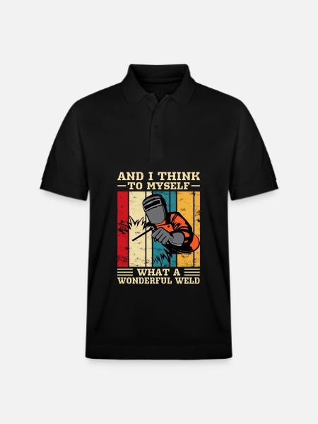 Welding Welder - Stanley/Stella Unisex Organic Polo Shirt PREPSTER - black