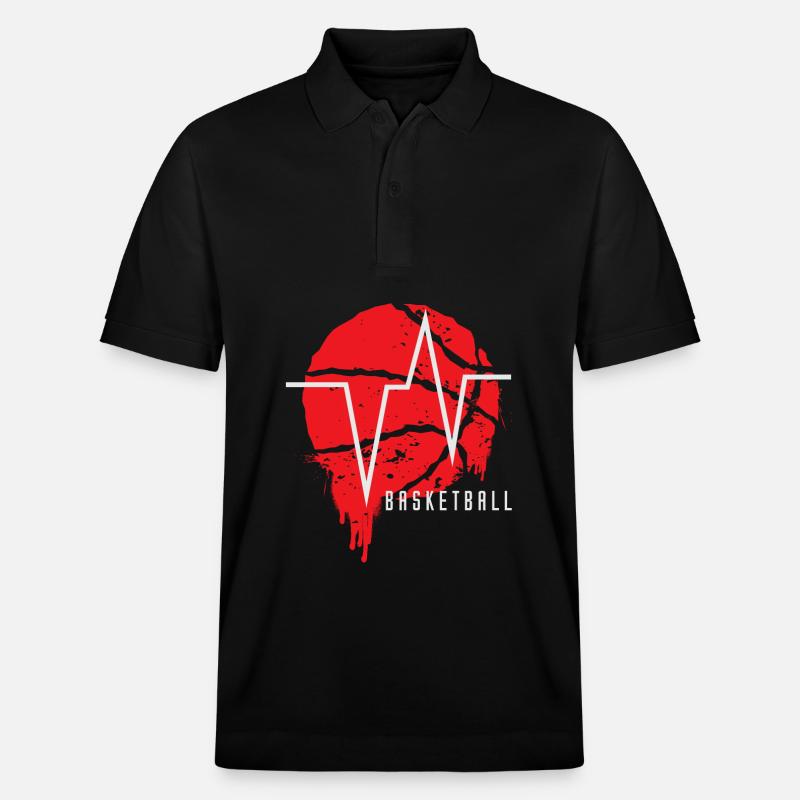 Basket-ball Basketteurs Joueurs - Polo PREPSTER bio Stanley/Stella Unisexe - noir
