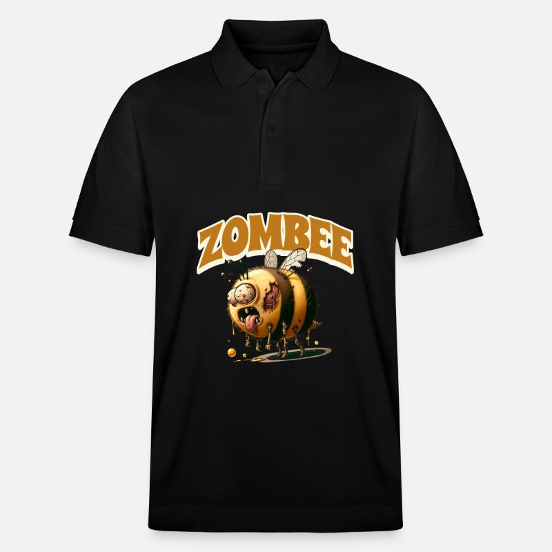 Abeille zombie Zombee - Polo PREPSTER bio Stanley/Stella Unisexe - noir