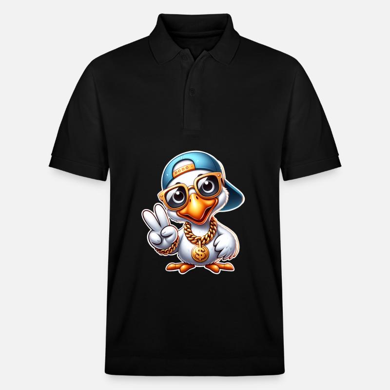 Dodo Cool Peace - Polo PREPSTER bio Stanley/Stella Unisexe - noir