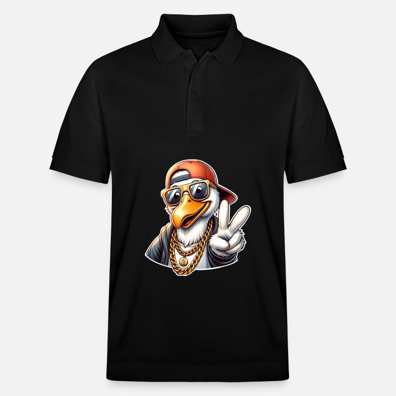 Dodo paix - Polo PREPSTER bio Stanley/Stella Unisexe - noir