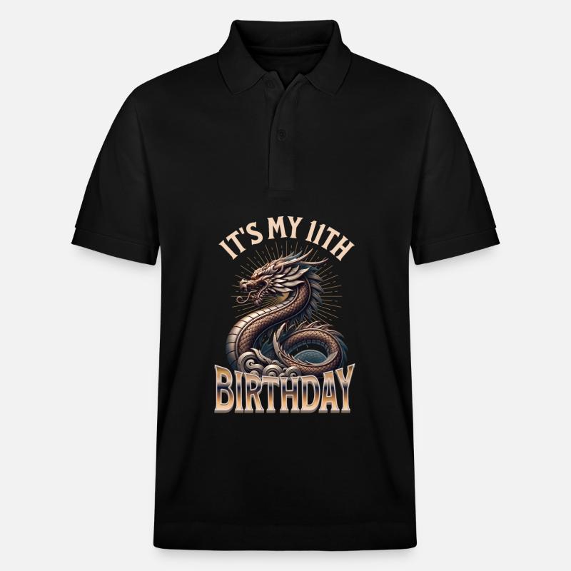 Dragon 11e anniversaire Dragon - Polo PREPSTER bio Stanley/Stella Unisexe - noir
