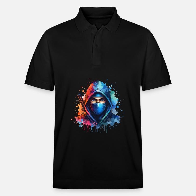Ninja - Stanley/Stella Unisex Bio-Poloshirt PREPSTER - Schwarz