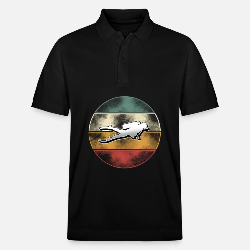 Taucher Tauchen - Stanley/Stella Unisex Bio-Poloshirt PREPSTER - Schwarz
