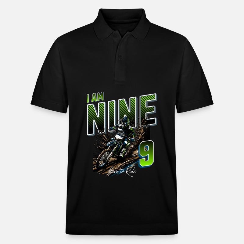 9e anniversaire de motocross - Polo PREPSTER bio Stanley/Stella Unisexe - noir