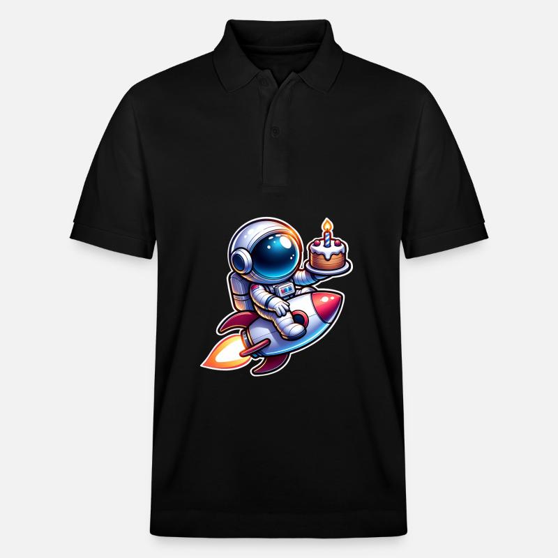 Anniversaire astronaute - Polo PREPSTER bio Stanley/Stella Unisexe - noir