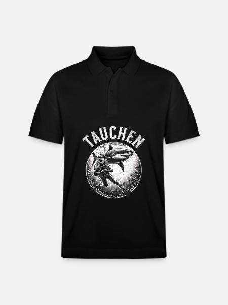 Tauchen Taucher - Stanley/Stella Unisex Bio-Poloshirt PREPSTER - Schwarz