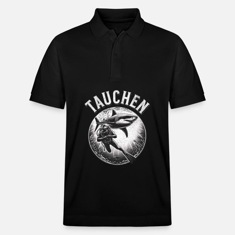 Tauchen Taucher - Stanley/Stella Unisex Bio-Poloshirt PREPSTER - Schwarz