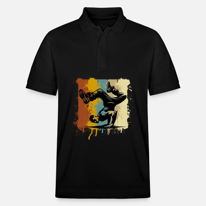 Breakdance - Stanley/Stella Unisex Bio-Poloshirt PREPSTER - Schwarz