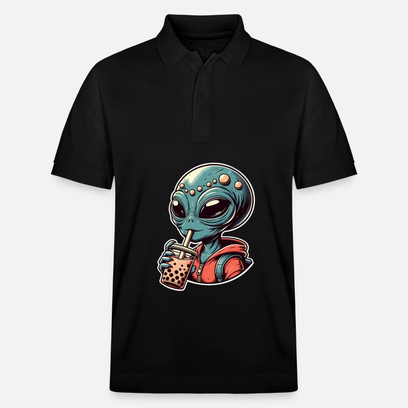 Alien Bubble Tea - Stanley/Stella Unisex Bio-Poloshirt PREPSTER - Schwarz