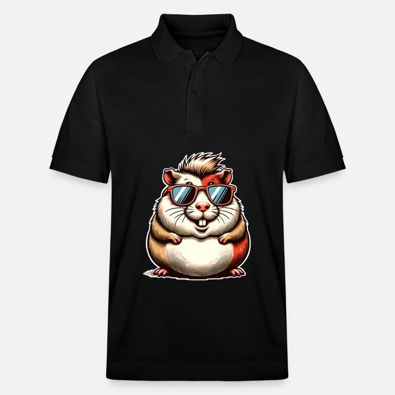Meerschweinchen - Stanley/Stella Unisex Bio-Poloshirt PREPSTER - Schwarz