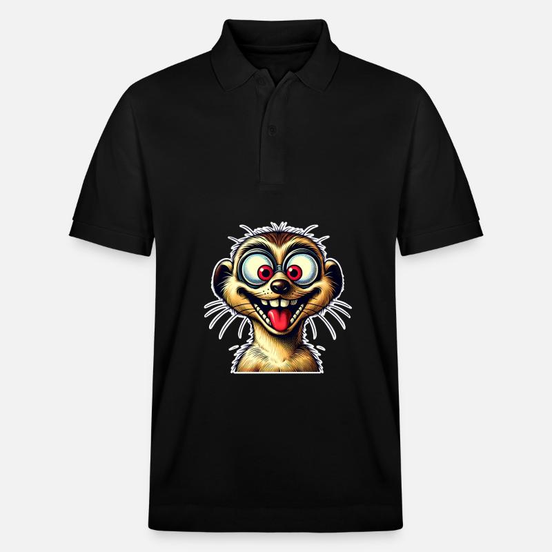 Erdmännchen - Stanley/Stella Unisex Bio-Poloshirt PREPSTER - Schwarz