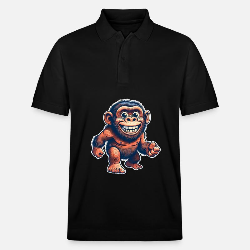 Neandertaler - Stanley/Stella Unisex Bio-Poloshirt PREPSTER - Schwarz