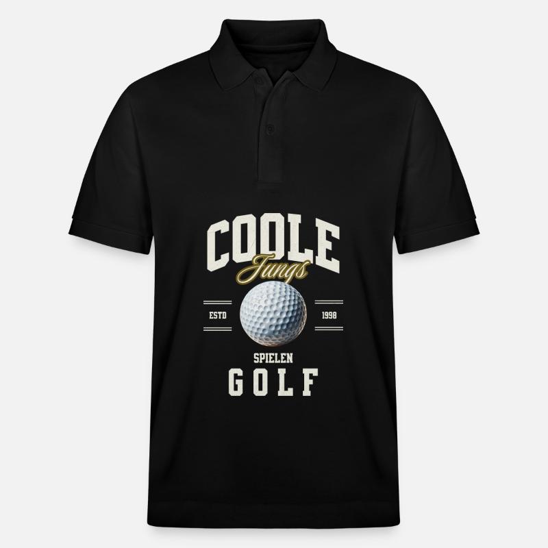 Golf - Stanley/Stella Unisex Bio-Poloshirt PREPSTER - Schwarz