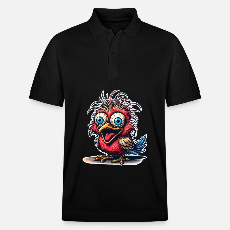 Vogel - Stanley/Stella Unisex Bio-Poloshirt PREPSTER - Schwarz