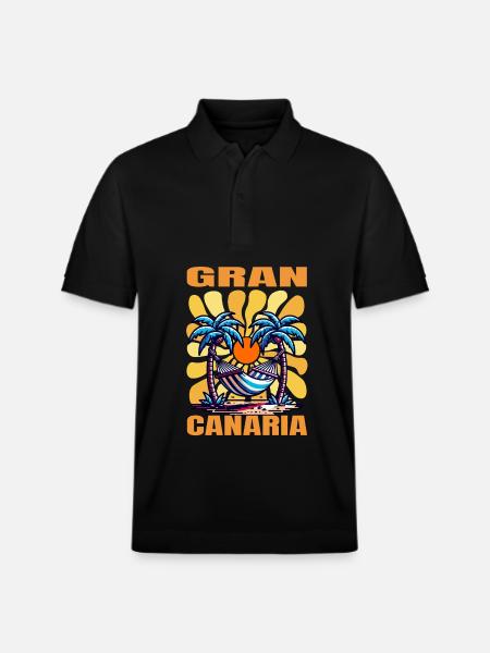 Gran Canaria - Stanley/Stella Unisex Organic Polo Shirt PREPSTER - black