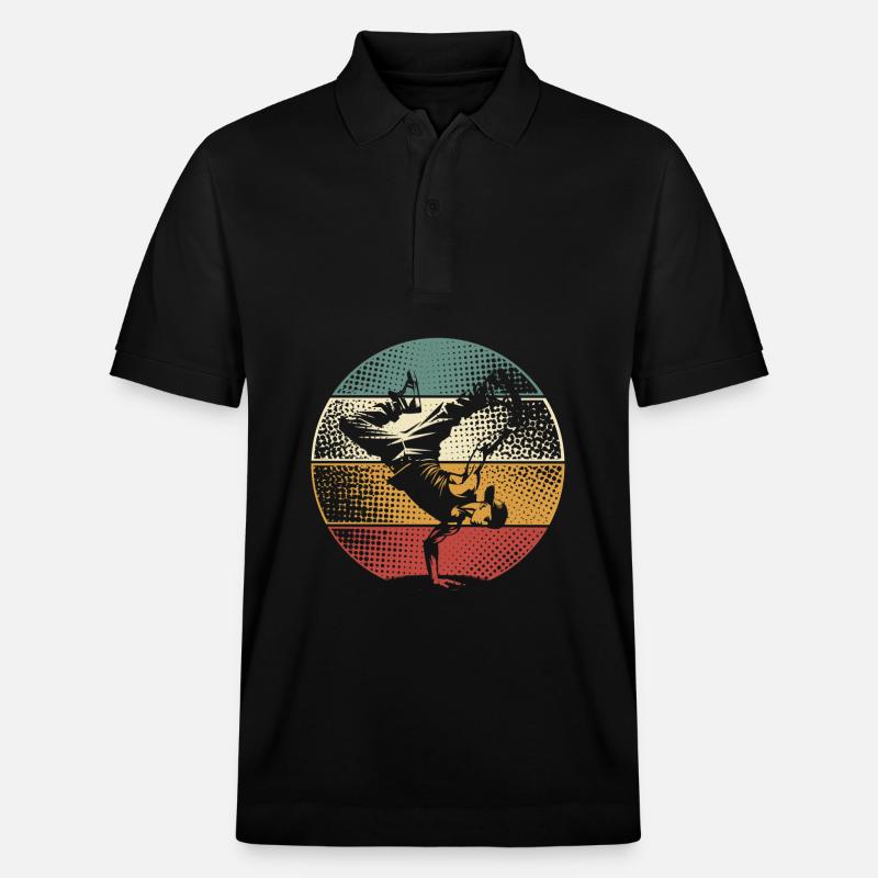 Breakdance - Polo PREPSTER bio Stanley/Stella Unisexe - noir