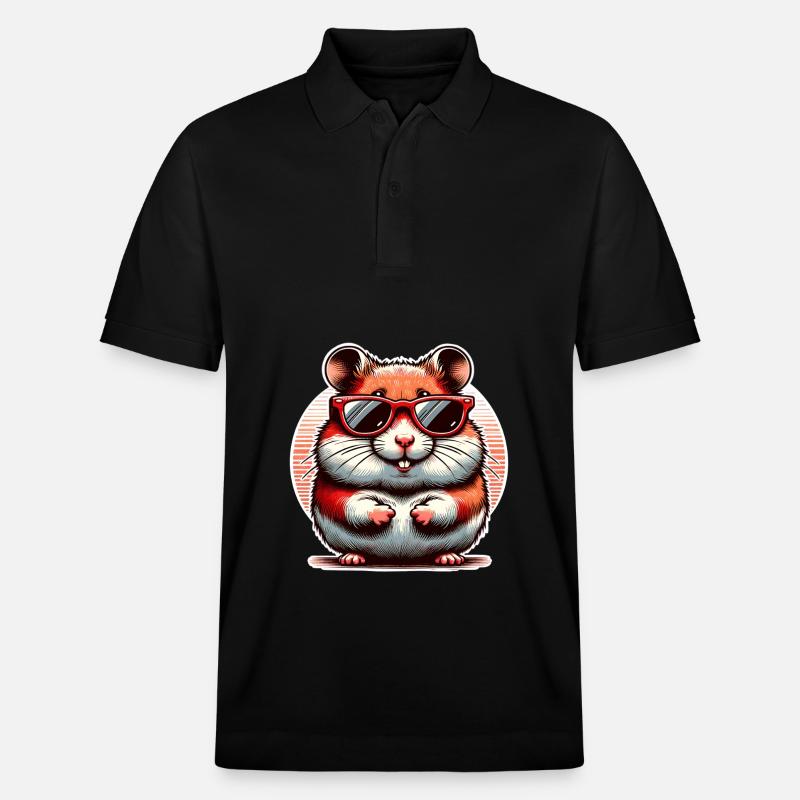 Hamster - Stanley/Stella Unisex Bio-Poloshirt PREPSTER - Schwarz