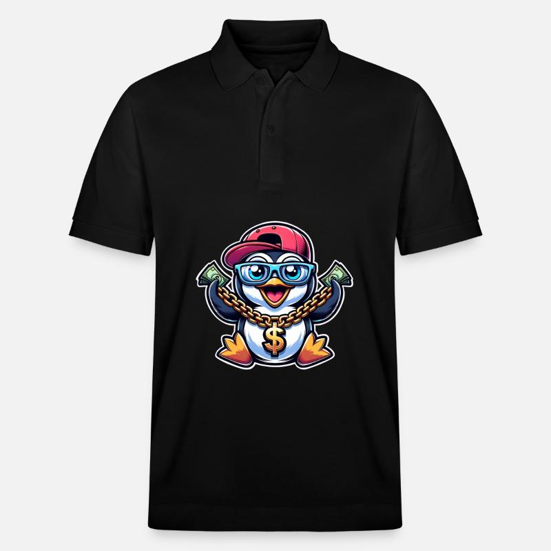 Pinguin - Stanley/Stella Unisex Bio-Poloshirt PREPSTER - Schwarz