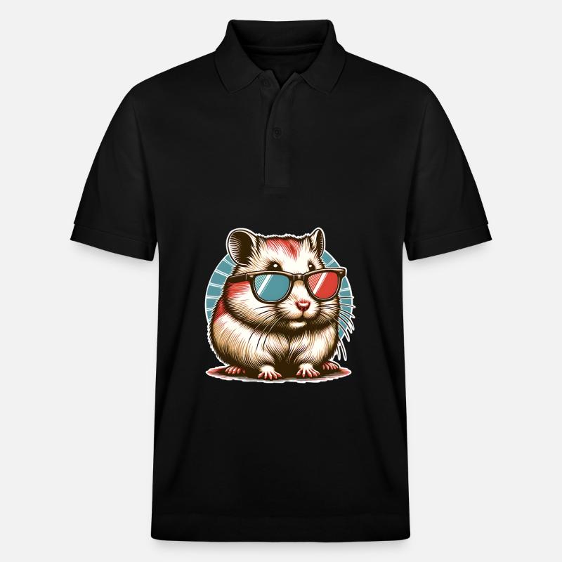 Hamster - Stanley/Stella Unisex Bio-Poloshirt PREPSTER - Schwarz