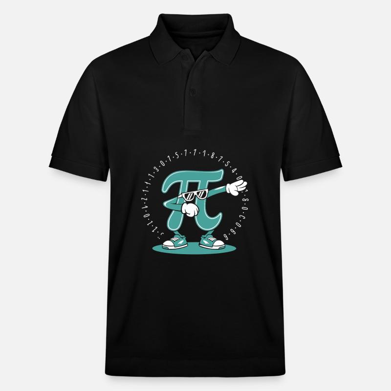 Pi Math - Polo PREPSTER bio Stanley/Stella Unisexe - noir