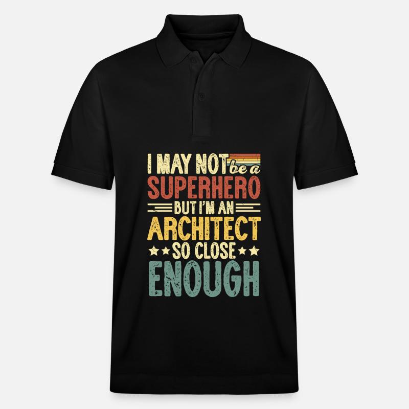 Architekt - Stanley/Stella Unisex Bio-Poloshirt PREPSTER - Schwarz